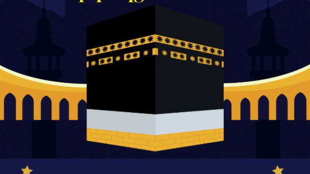 Professional Umrah And Hajj Mubarak Poster - Made with PosterMyWall